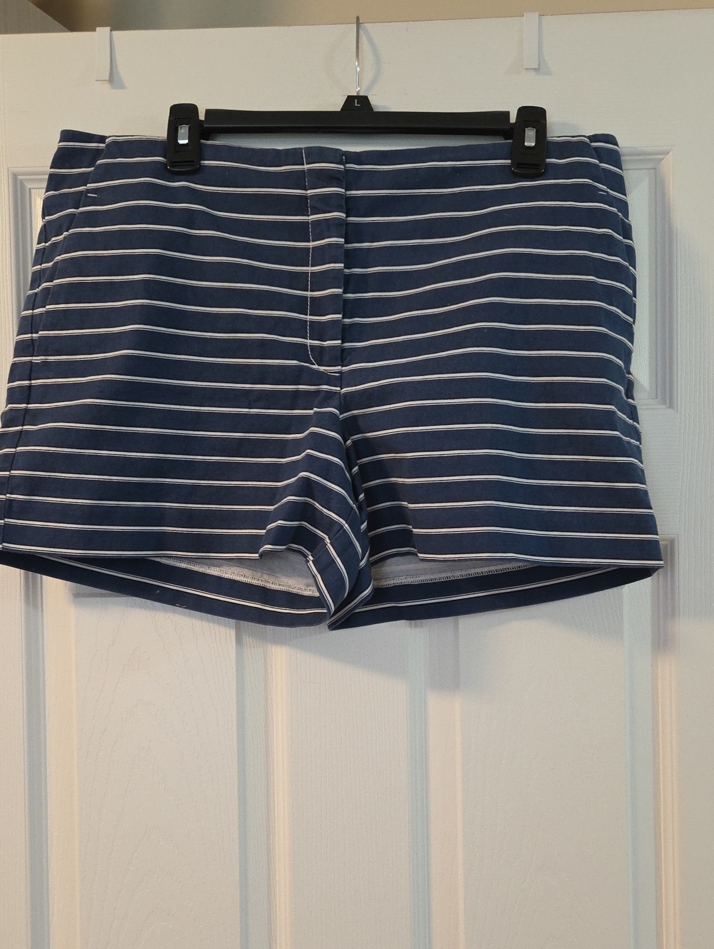 Loft Sz. 12 Shorts-blue w/white stripes
